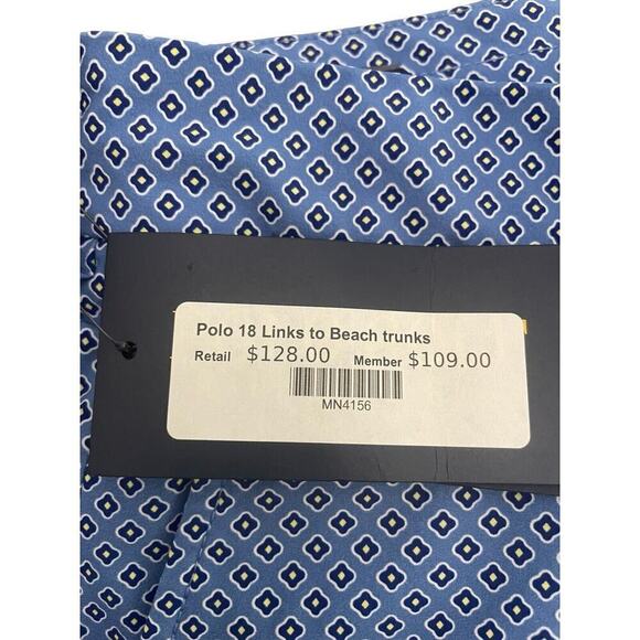 POLO GOLF Ralph Lauren Shorts Links To Beach Trunks Men Stretch Blue NWT $128.00 - Picture 3 of 8